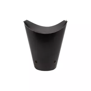 Gobelets frites carton noir avec fermeture dimension 8.5x14cm 16oz / 460ml